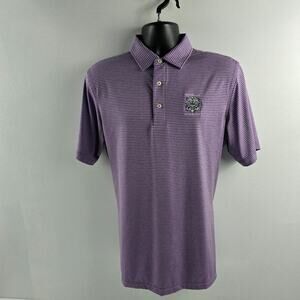Carnoustie Tech golf polo shirt purple M mens Whistling Straight‎ mens 5742 golf